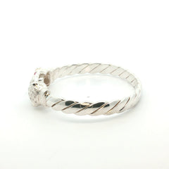 Silver 925 - New - Leopard head bangle - 7" - (39.12g) - 6mm