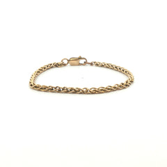 9ct - Pre owned - Spiga bracelet - 5.5" - (2.88g) - 2.5mm