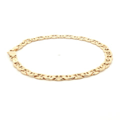 9ct - Pre owned - Anchor link bracelet - 7" - (3.66g) - 5mm