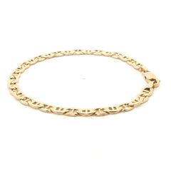 9ct - Pre owned - Anchor link bracelet - 7" - (3.66g) - 5mm