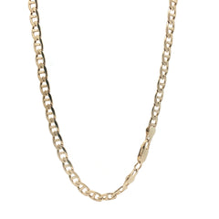 Silver 925/Gold plated - New - Mariner chain - 26" - ( 33.98g) - 6mm