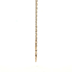 Silver 925/9ct plate - New - Mariner chain - 30" - ( 39.30g) - 6mm