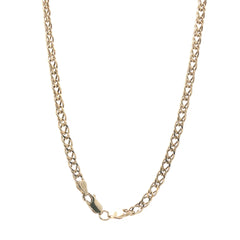 Silver 925/9ct plate - New - Double link curb chain - 30" - ( 22.30g) - 4.5mm