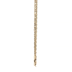Silver 925/9ct plate - New - Double link curb chain - 30" - ( 22.30g) - 4.5mm