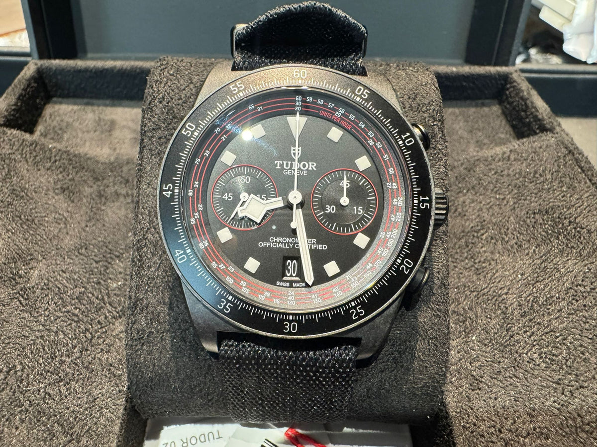 Pre Owned - Tudor Pelagos FXD Chrono “Carbon” – 25827KN (2025)  | Full Set | 42mm - Goldbank Jewellers