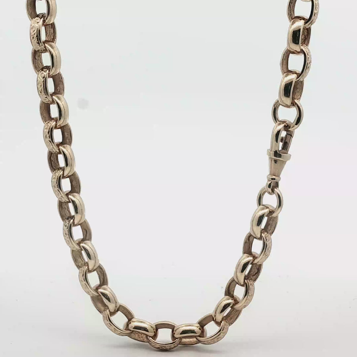 22" - Pre Owned - 9ct - Belcher Chain - ( 64.16g )