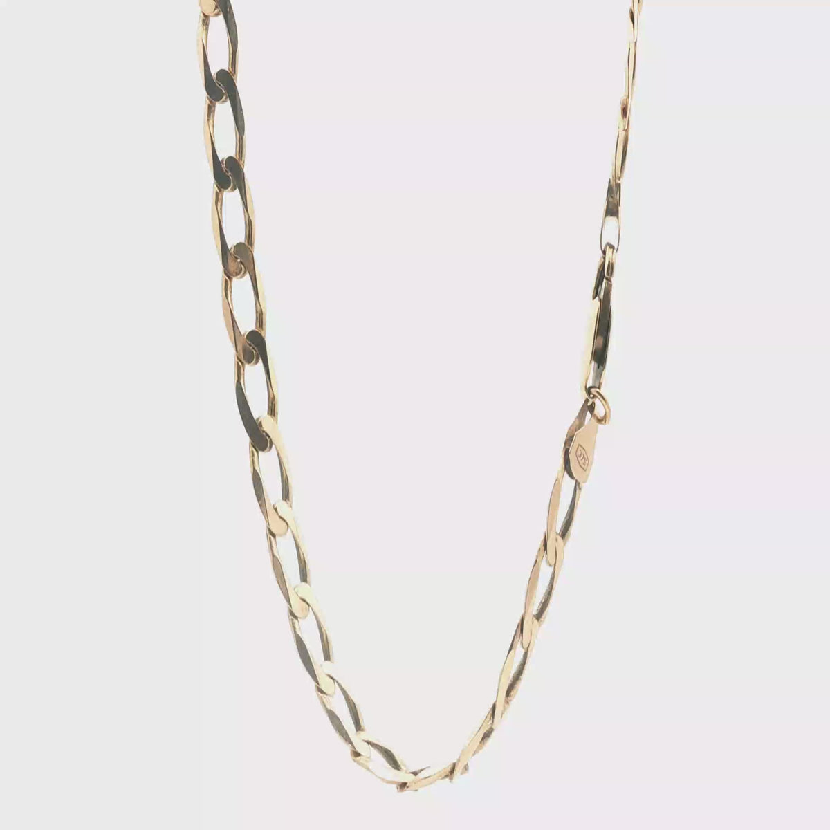 21" - Pre Owned - 9ct - Open Curb Chain - ( 21.38g )