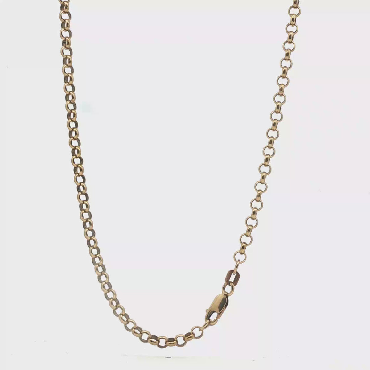 20" - Pre Owned - 9ct - Belcher Chain Necklace - ( 11.56g )