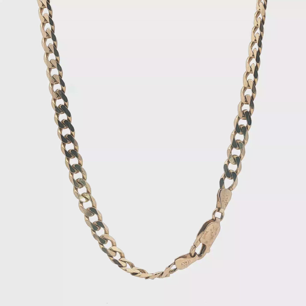 20" - Pre Owned - 9ct - Flat Curb Chain - ( 21.20g )