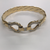 Men’s 9ct Stone Set Double Hook And Loop Bangle