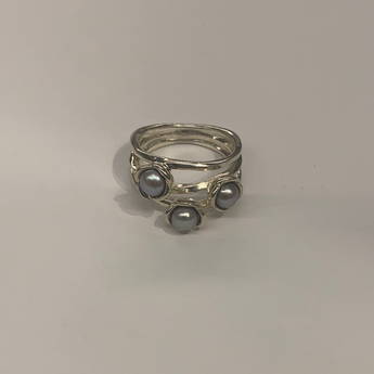 Pandora Flower Pearl Ring