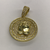 Silver And Gold Plate Stone Set Pendent