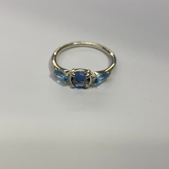 Pandora Three Blue Stone Ring
