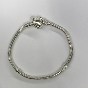Sterling Silver Heart Pandora Bracelet