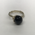 Pandora Black Stone Flower Ring
