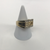 Sterling Silver And Gold Plate Stone Set Ring