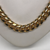 Sterling Silver And Gold Plate Flat Curb Necklace