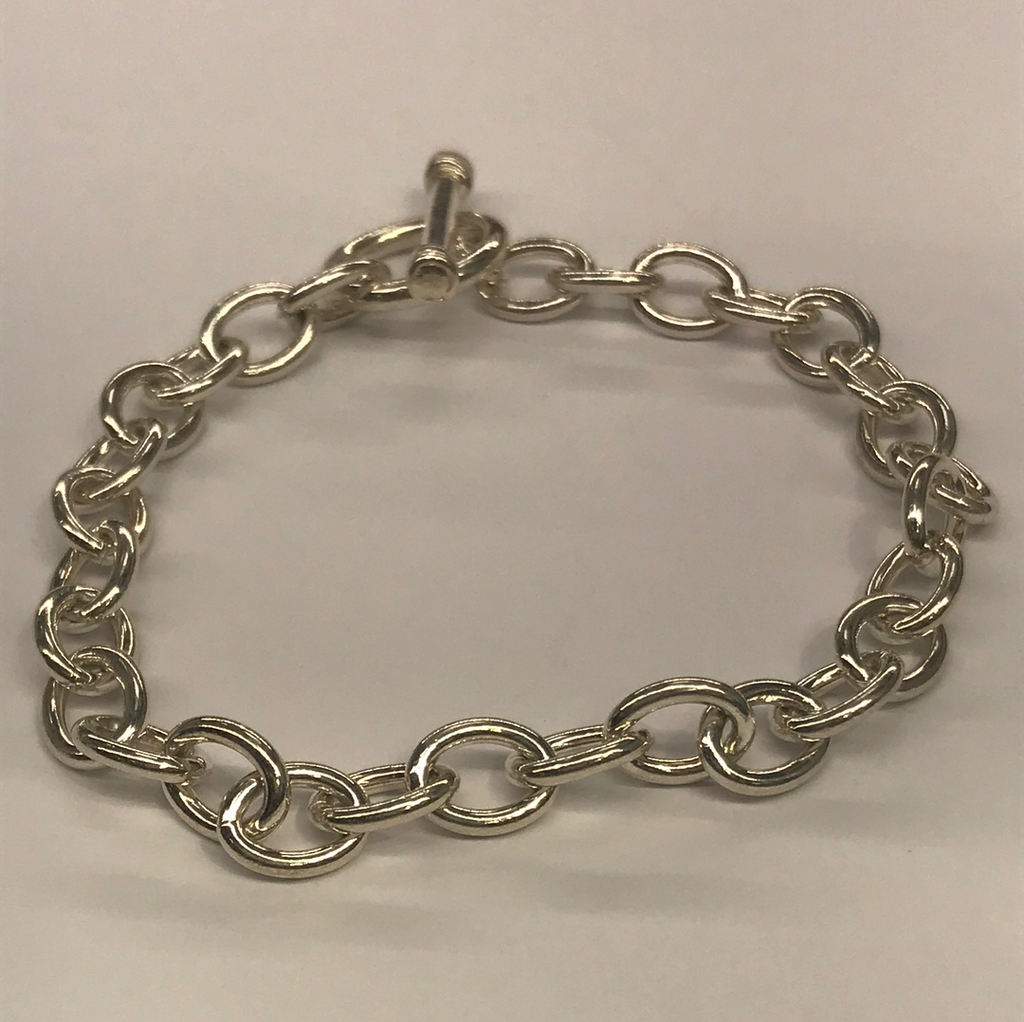 Women’s Sterling Silver T Bar Bracelet