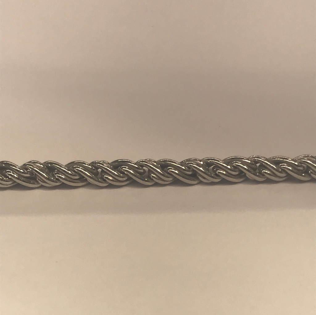 Silver Women’s solid rope Bracelet