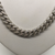 Sterling Silver Stone Set Flat Curb Necklace