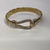 Men’s Silver With 9ct Gold Plated Bangle