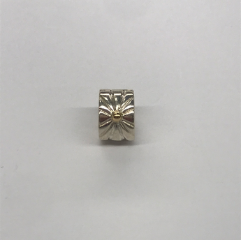 Sterling Silver And Gold Plate Pandora Clip