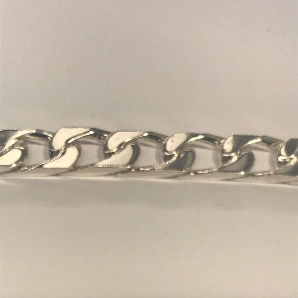 Silver Women’s Bracelet With Safety Chain