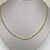 Sterling Silver And Gold Plate Diamond Cut Necklace