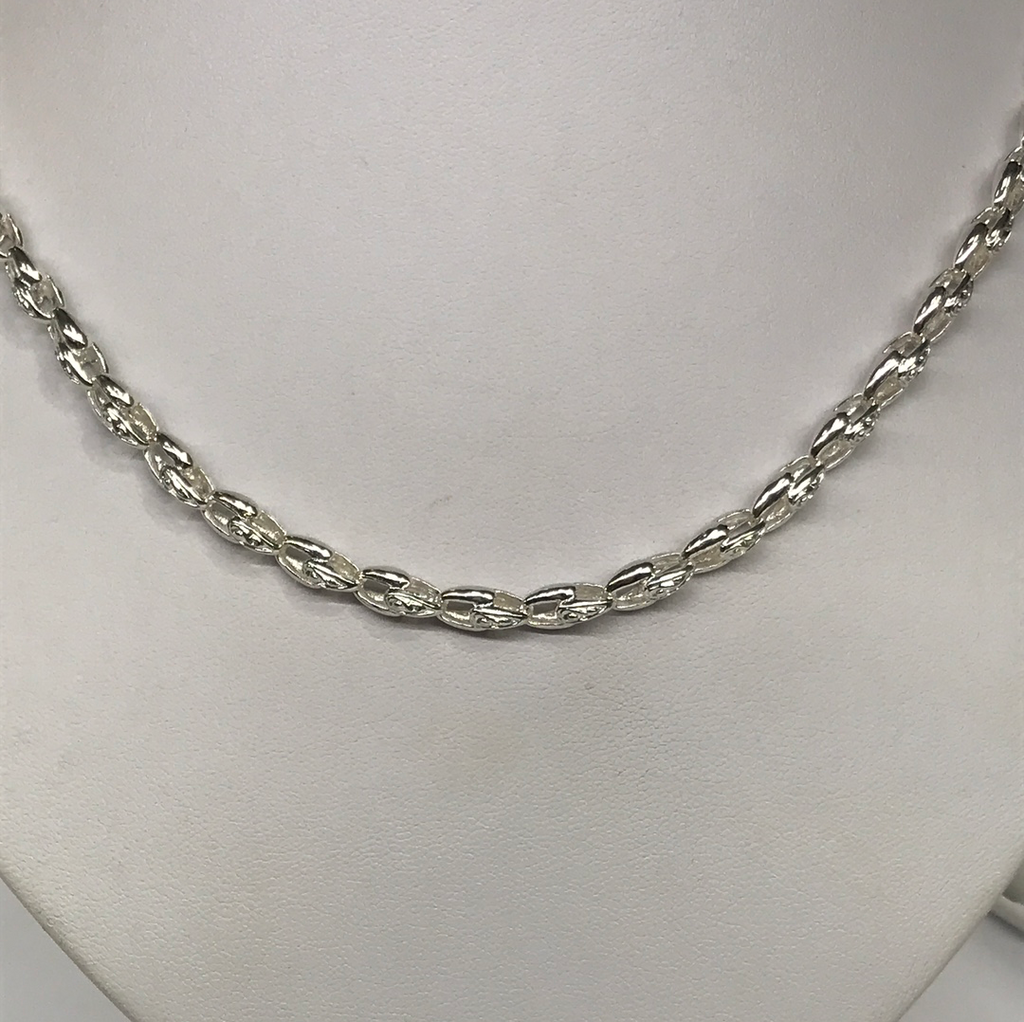 Sterling Silver Tulip Style Necklace